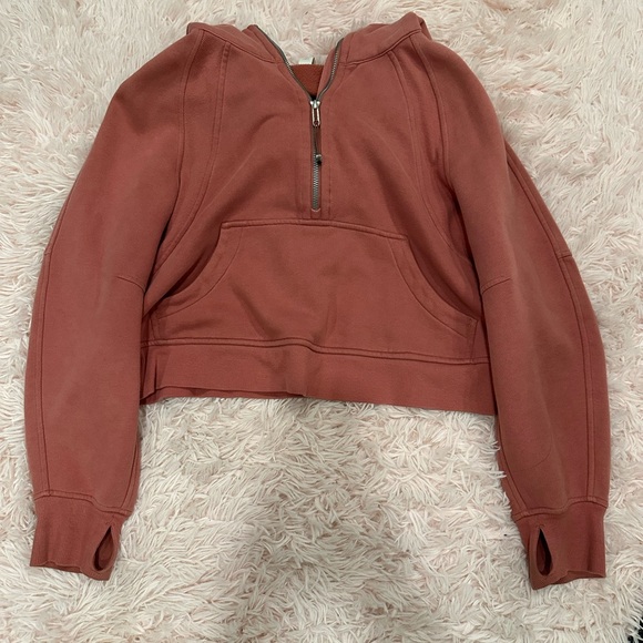 Lululemon Scuba Oversized Half-Zip Hoodie Brier Rose XS/S EUC RARE - Picture 6 of 9